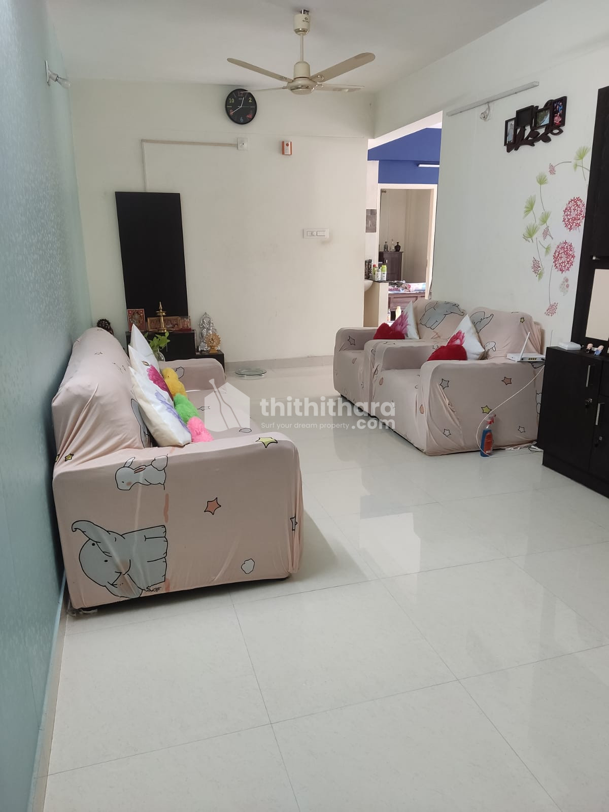 3BHK fully furnished apartment for rent in Thrissur city Thrissur