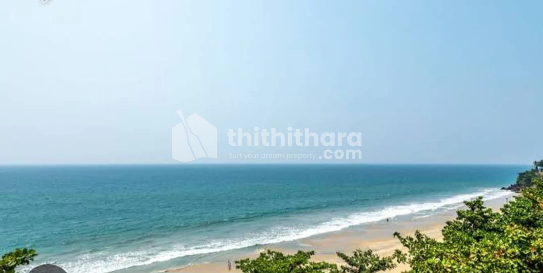 Sea view residential land for resort and hotel for sale at south varkala Beach Thiruvananthapuram