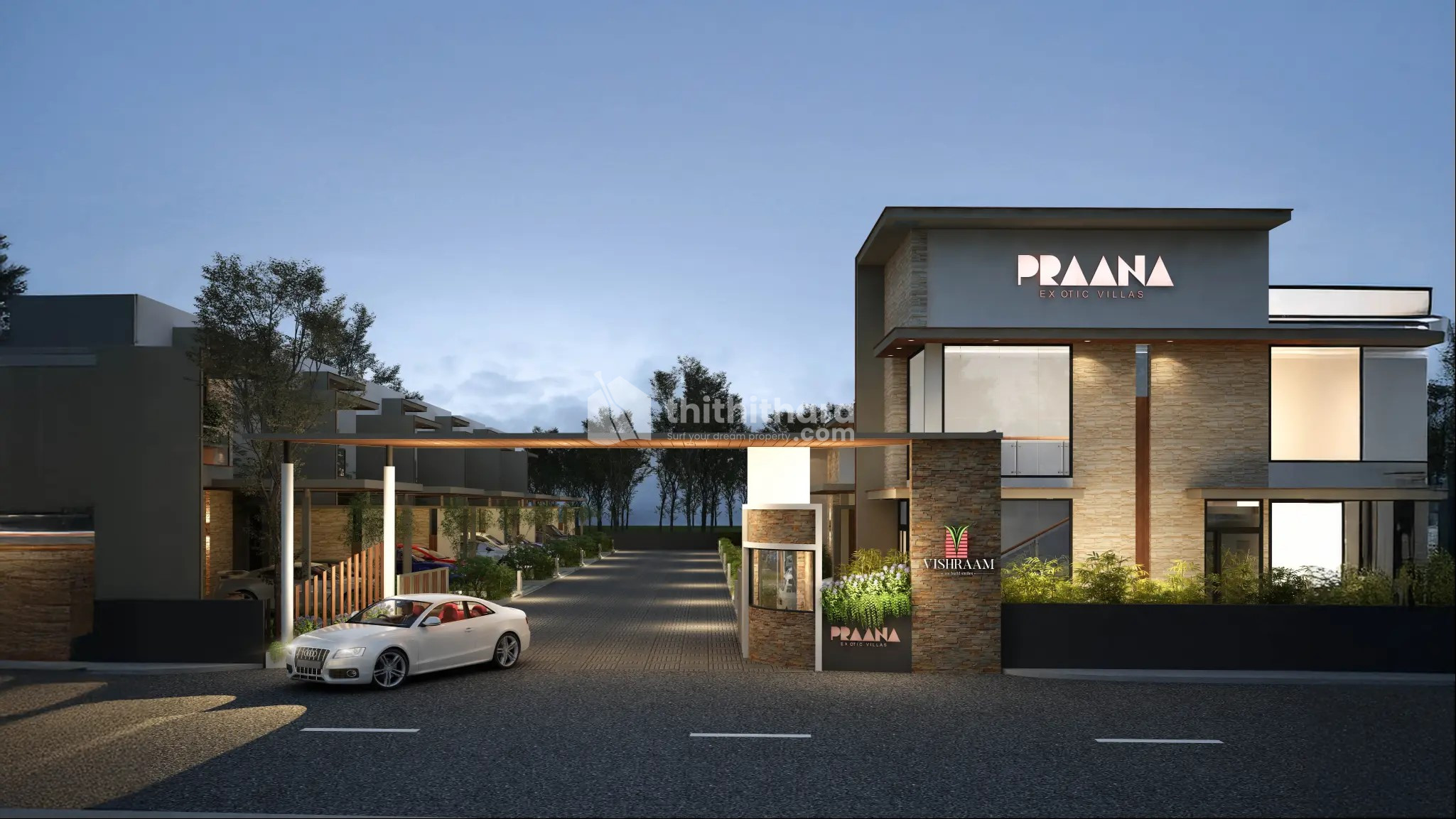 Vishraam Praana – 3 & 4 BHK Luxury Villas Near Amala Hospital, Thrissur